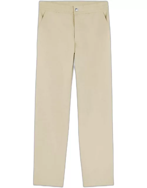 Maison Kitsuné Casual Pants Light beige cotton pants with elastic waistband - Casual Pant
