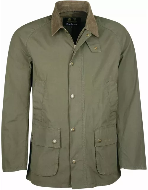 Barbour Olive Green Jacket With Button