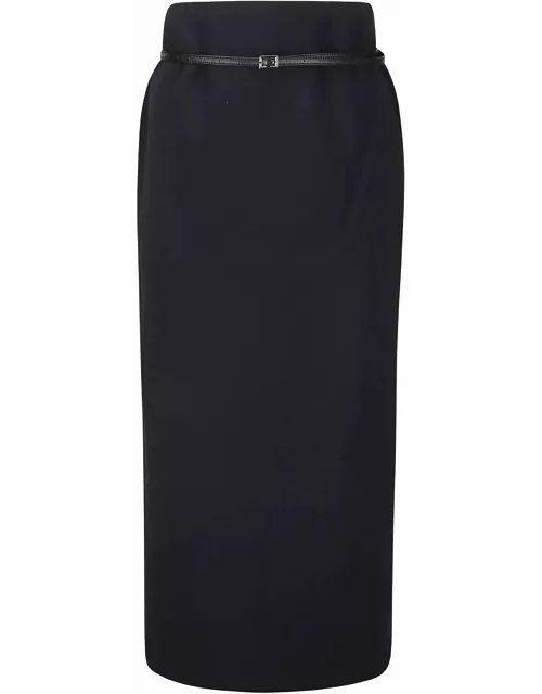 16arlington Delta Maxi Skirt With Leather Belt
