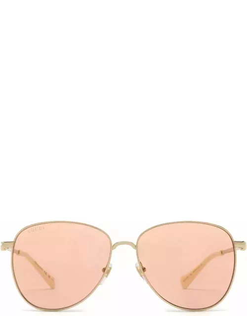 Gucci Eyewear Gg1419s Gold Sunglasse