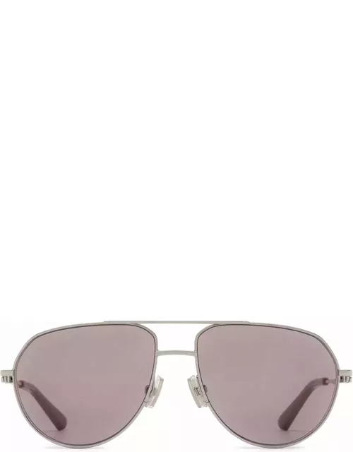 Bottega Veneta Eyewear Bv1302s Silver Sunglasse