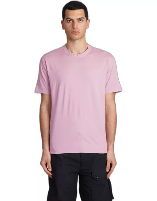 Ten C T-shirt In Rose-pink Cotton