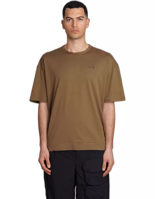 Ten C T-shirt In Brown Cotton