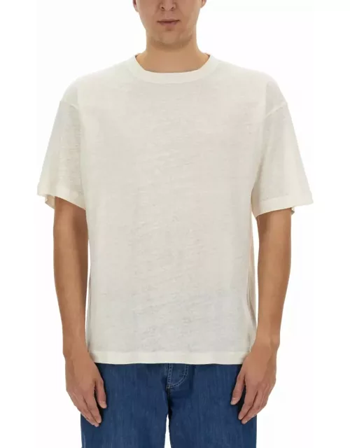 YMC Cotton And Linen T-shirt