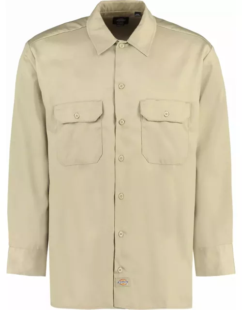 Dickies Long Sleeve Cotton Blend Shirt