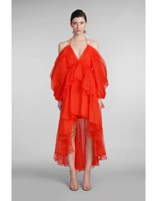 Zimmermann Dress In Red Silk