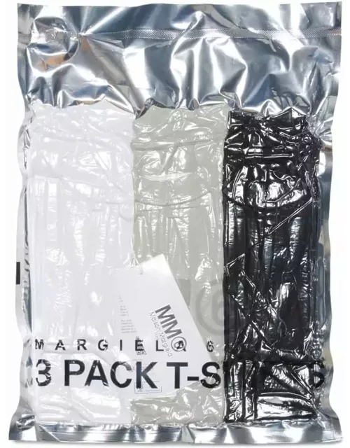 MM6 Maison Margiela Mm6t89u Three-pack T-shirt Maison Margiela Mm6 Branded T-shirt - 3-piece Set