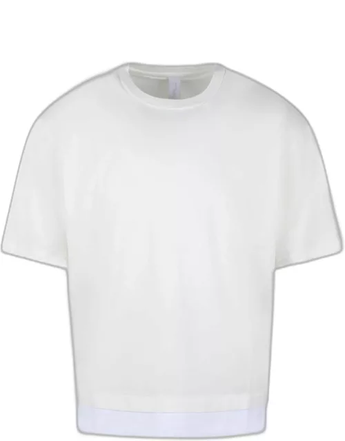 Neil Barrett Slim Dropped Shoulder Bicolor T-shirt