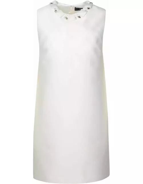 Versace White Silk Blend Dres