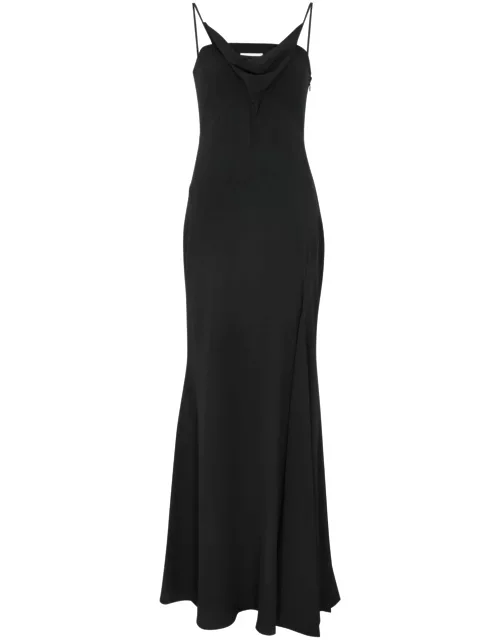 Isabel Marant Kapri Draped Maxi Slip Dress - Black - 38 (UK10 / S)