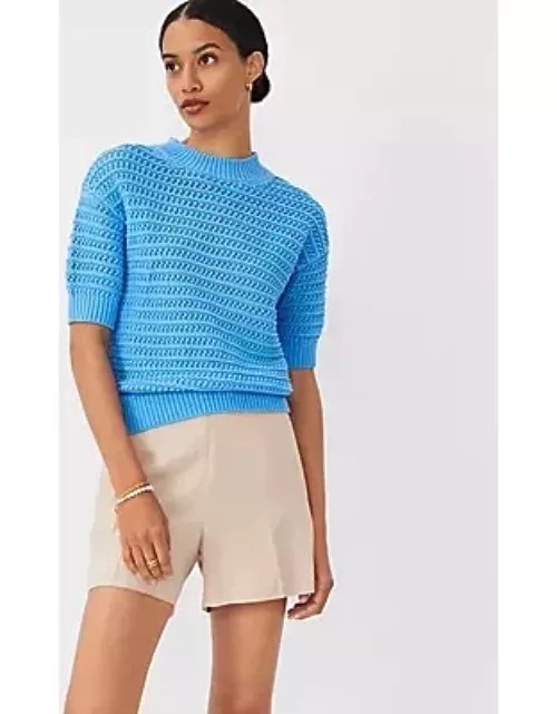 Ann Taylor Shimmer Stitchy Sweater