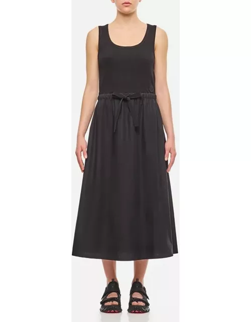 Moncler Cotton Midi Dress Black