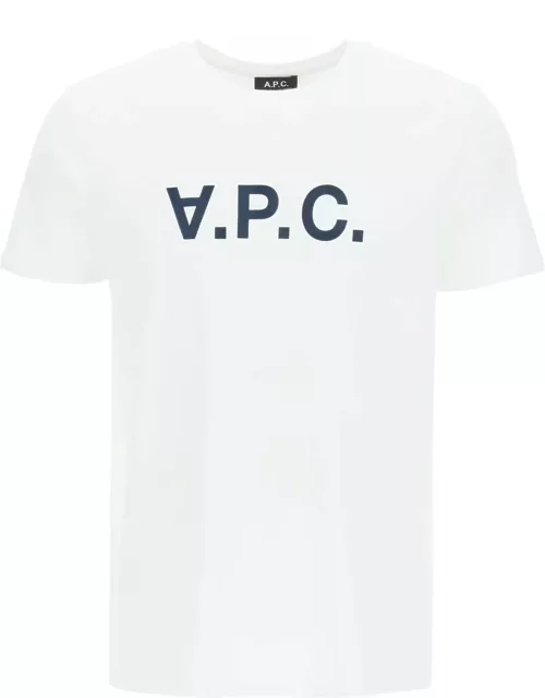 A. P.C. flocked vpc logo t-shirt