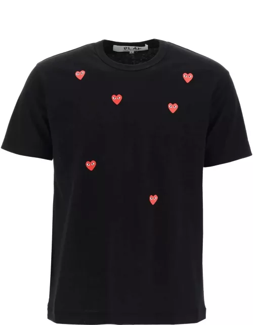 COMME DES GARCONS PLAY "round-neck t-shirt with heart pattern