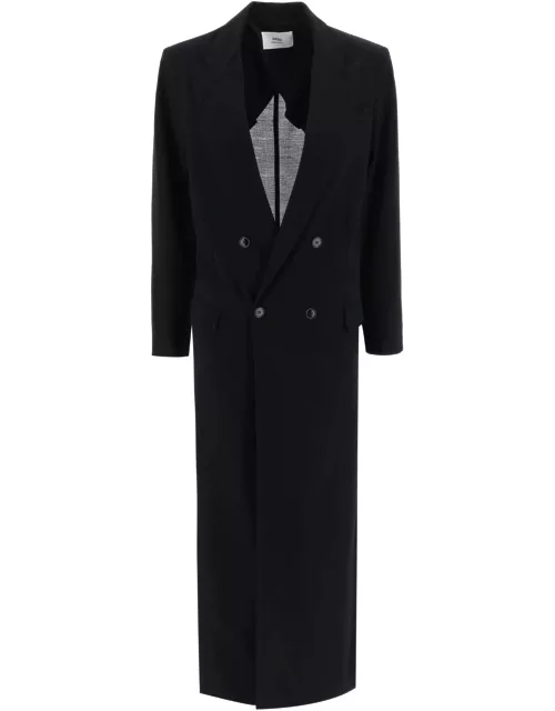 AMI ALEXANDRE MATIUSSI double-breasted deconstructed coat