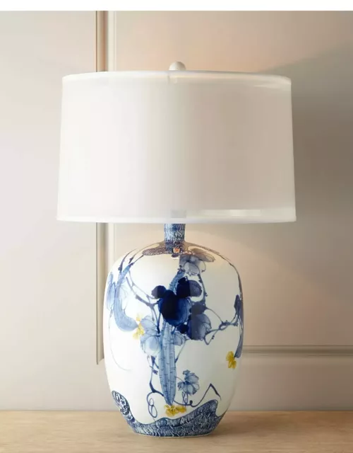 Floral Chinoiserie Lamp