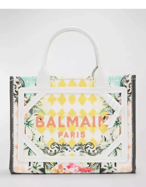 B Army Small Tote Bag in Floral Canva