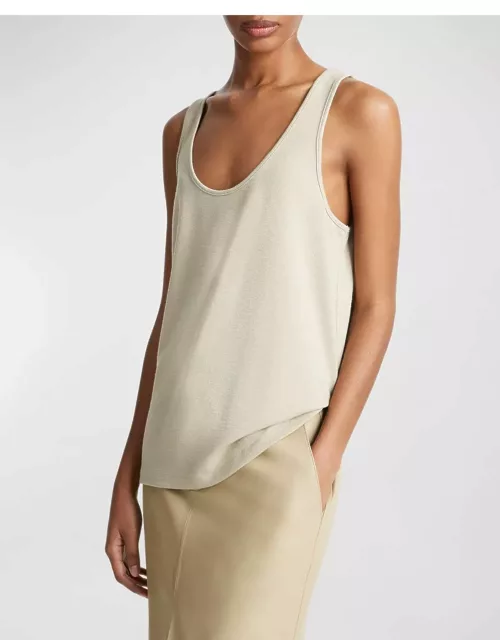 Relaxed Scoop-Neck Tank Top