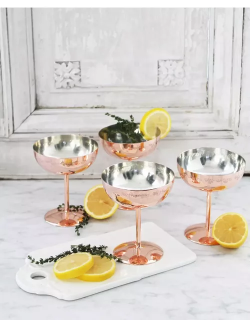 Vintage-Inspired Coupe Glasses, Set of
