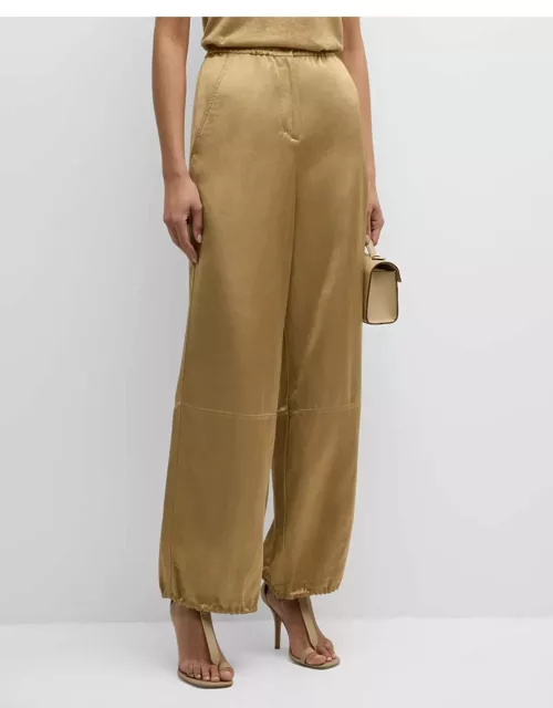 Slouchy Coolness Wide-Leg Shimmer Pant