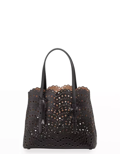 Mina 25 Tote Bag in Vienne Wave Perforated Leather
