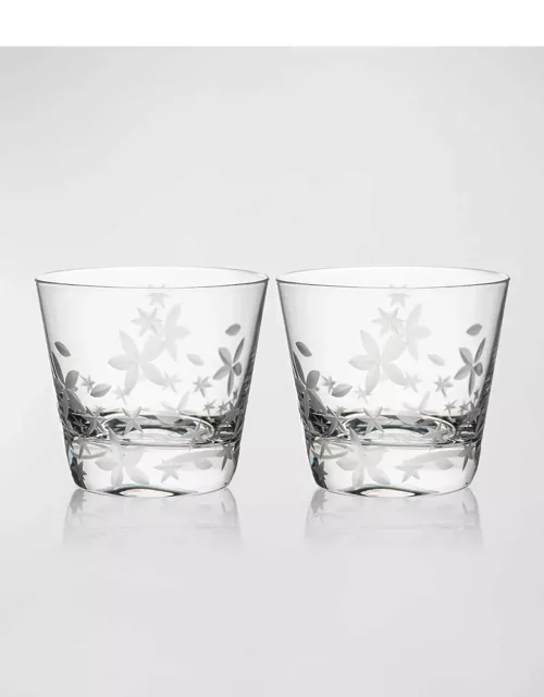 Chatham Bloom Tumbler Glasses, Set of