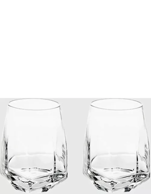 Gemstone Double Old-Fashioned Glasses, Set of