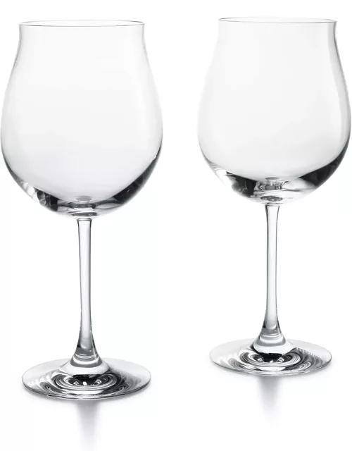 Grand Burgundy Glasses, Set of