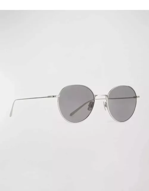 The Rounds Stainless Steel Round Sunglasse