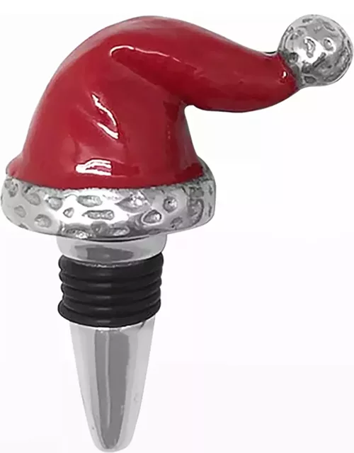 Red Santa Hat Bottle Stopper