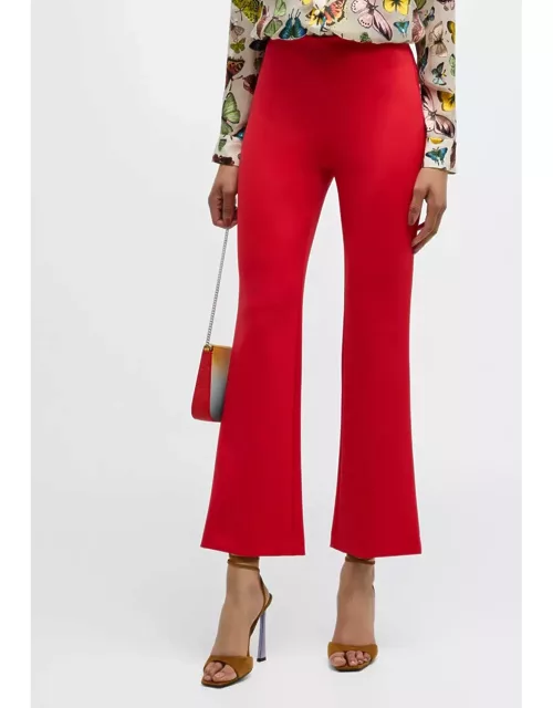 High-Rise Cropped Bootcut Pant
