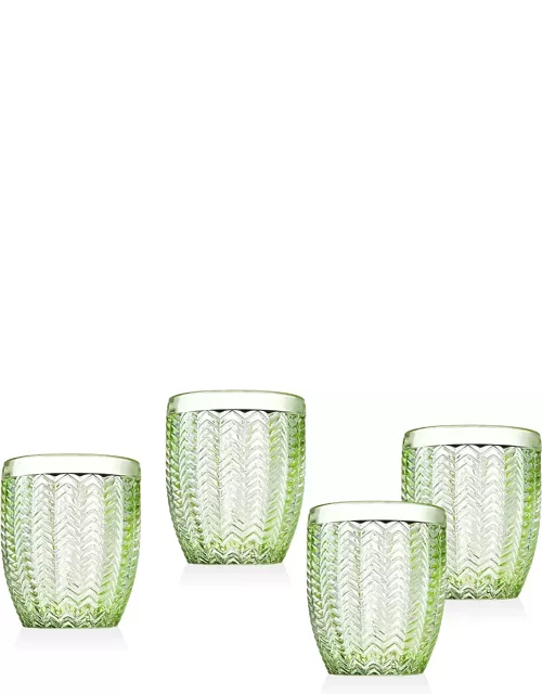 Twill Double Old-Fashioned Glasses, Set of