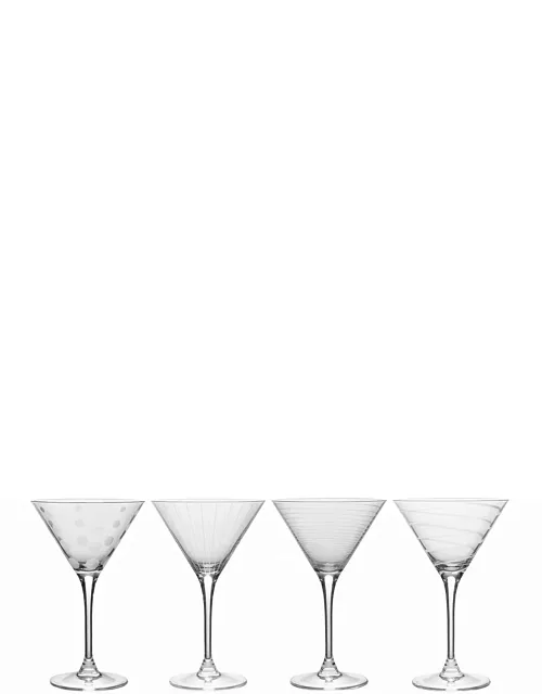 Cheers Martini Glasses, Set of
