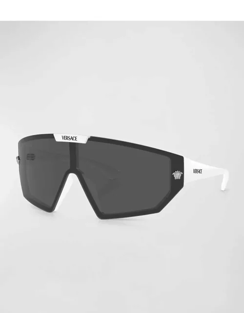 Men's Ve4461 Medusa Horizon Shield Sunglasse