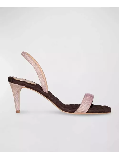 Claudia Shimmer Slingback Sandal