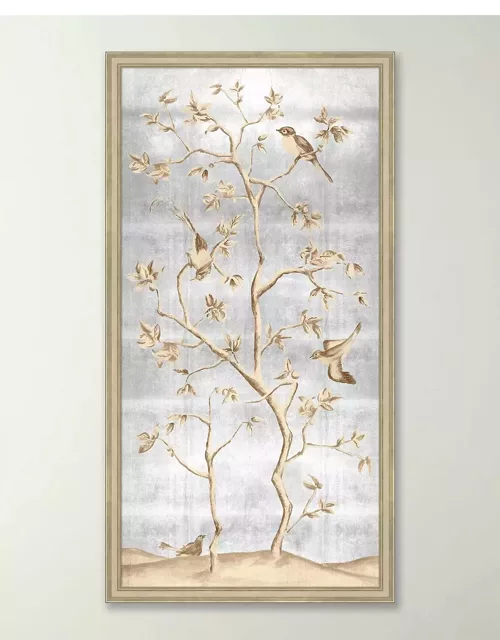 Silver Chinoiserie 2 Giclee