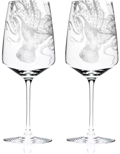 Lucy White Wine Glasses, Set of
