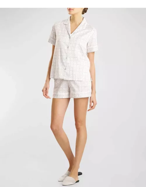 Infinity Short Cotton Sateen Pajama Set