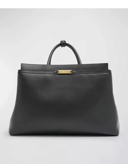 Men's Deco Leather Weekender Bag