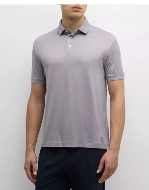 Men's Jersey-Stretch Polo Shirt