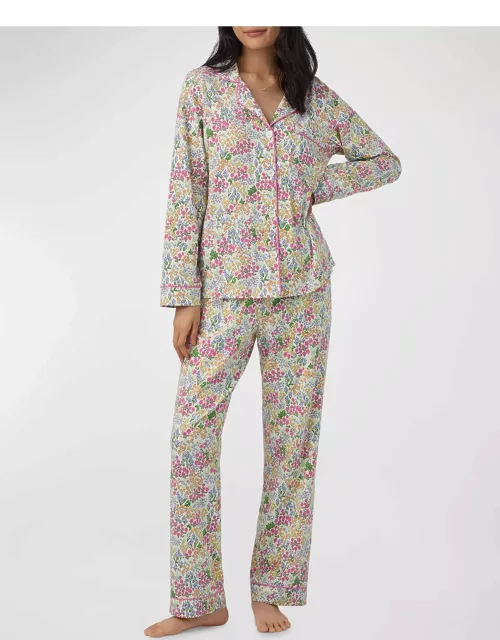 Floral-Print Organic Cotton Jersey Pajama Set