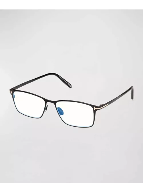 Blue Blocking Titanium Rectangle Glasse