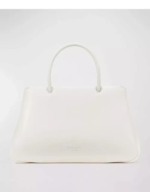 grace leather top-handle bag