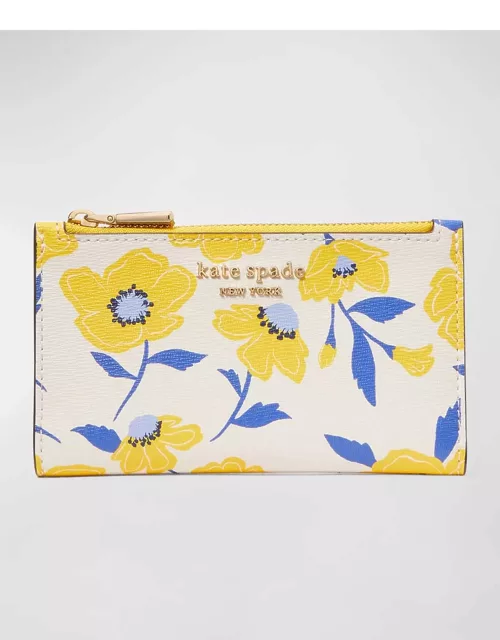 morgan small bifold sunshine floral printed wallet
