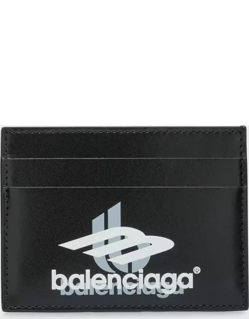 Men's Sport Logo Leather Card Holder