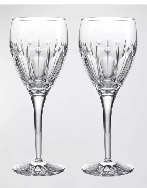 Winter Rose Wine Glasses, Set of