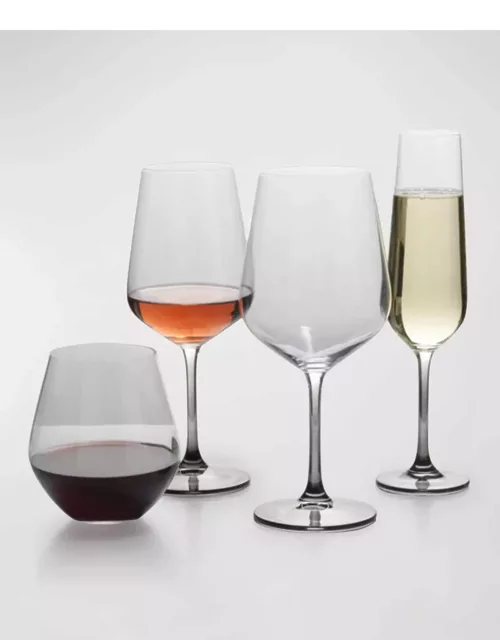 Gianna Ombre Red Wine Glasses, Set of