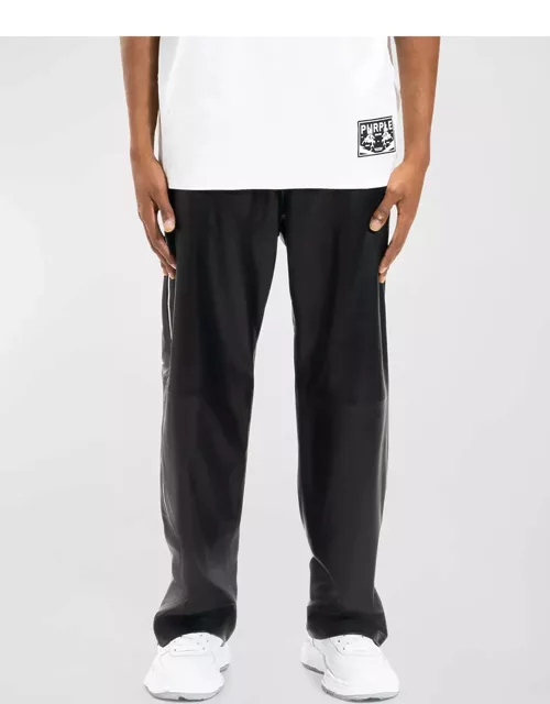 Men's Leather Side-Zip Track Pant