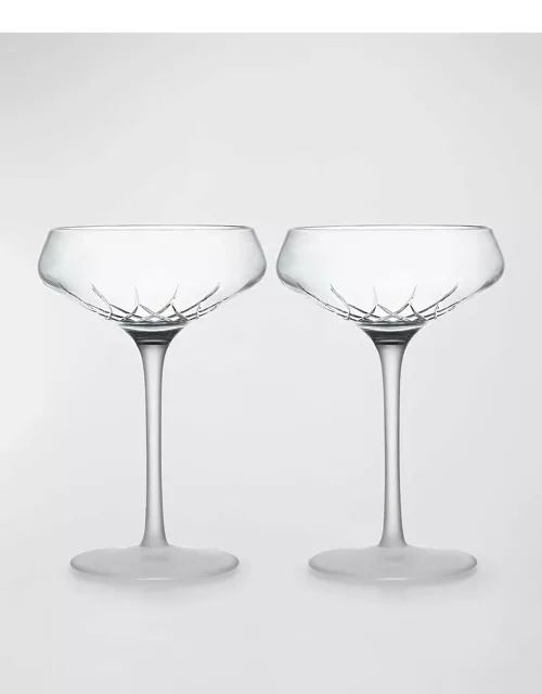 Lismore Arcus Coupe Glasses, Set of