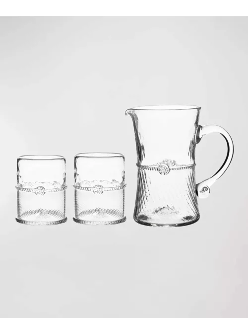 Graham Bar Pitcher and Double Old-Fashioned Glasse